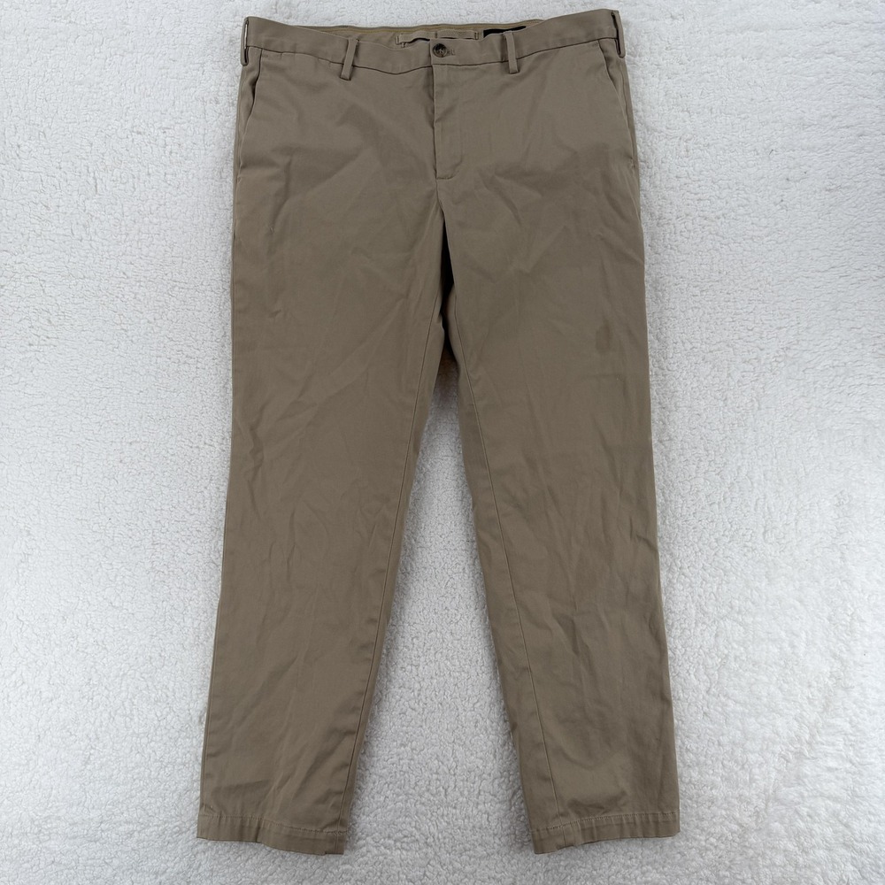 Banana Republic Chinos Pants Mens‎ 38x32 Khaki Beige Slim Fit Stretch Casual